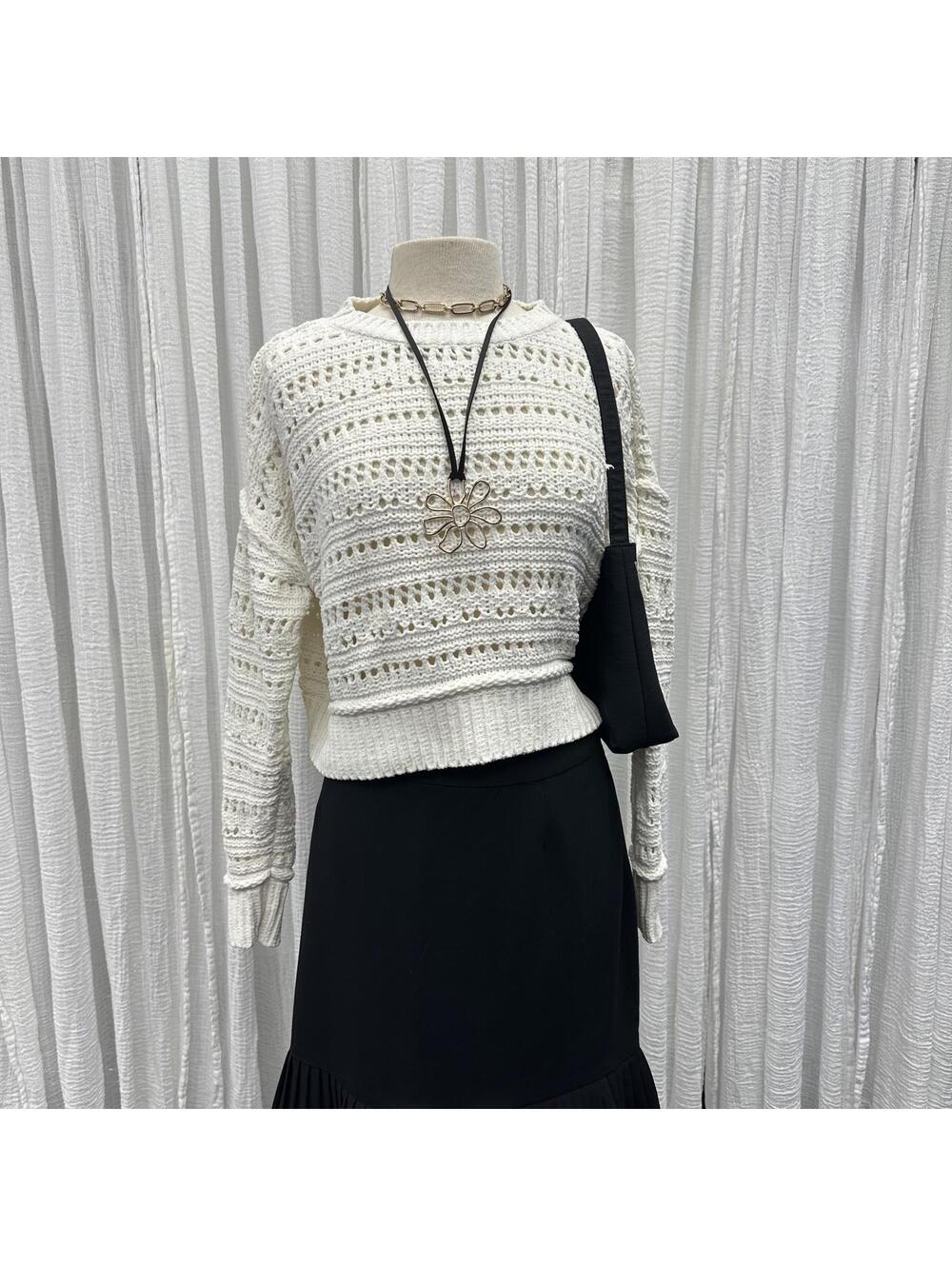 Knit Bohemian Fairy Grunge Preppy Sweater (M)